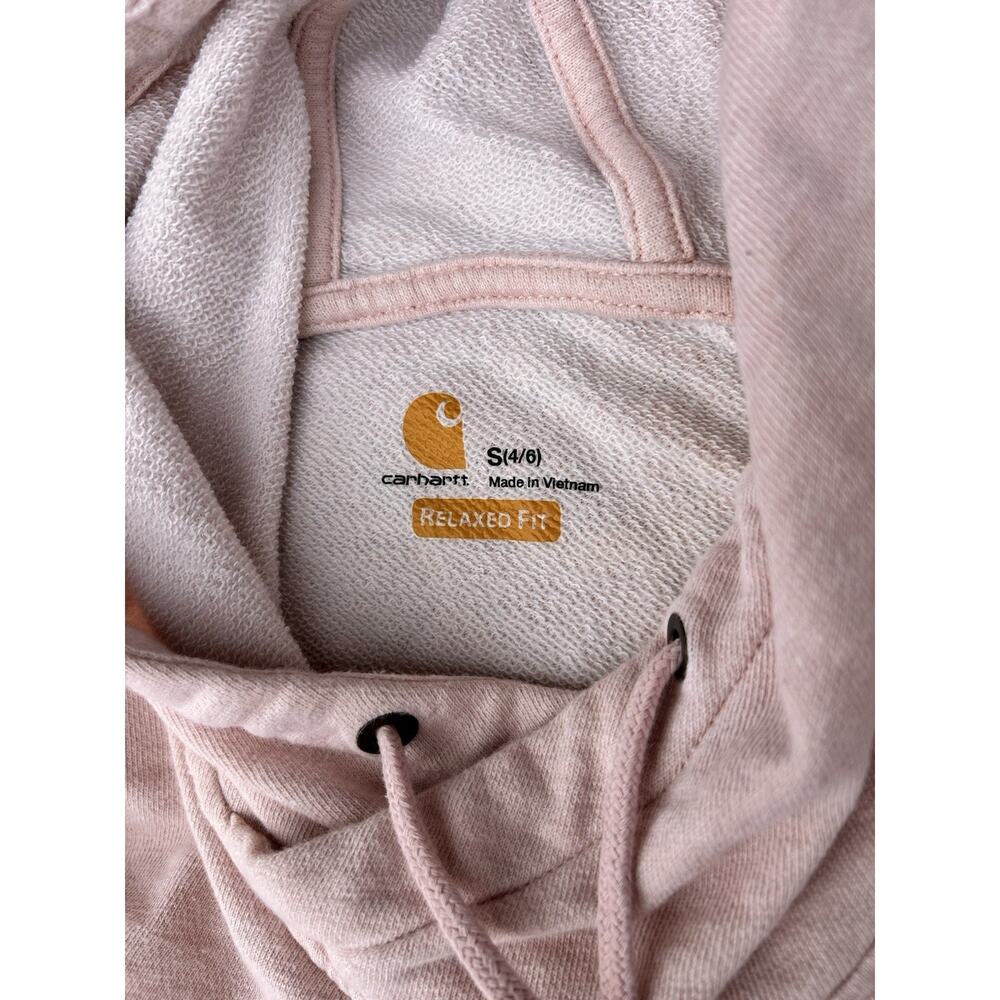 Carhartt Newberry Pullover Hoodie Relaxed Fit Pink Women’s Size Small - Picture 4 of 6